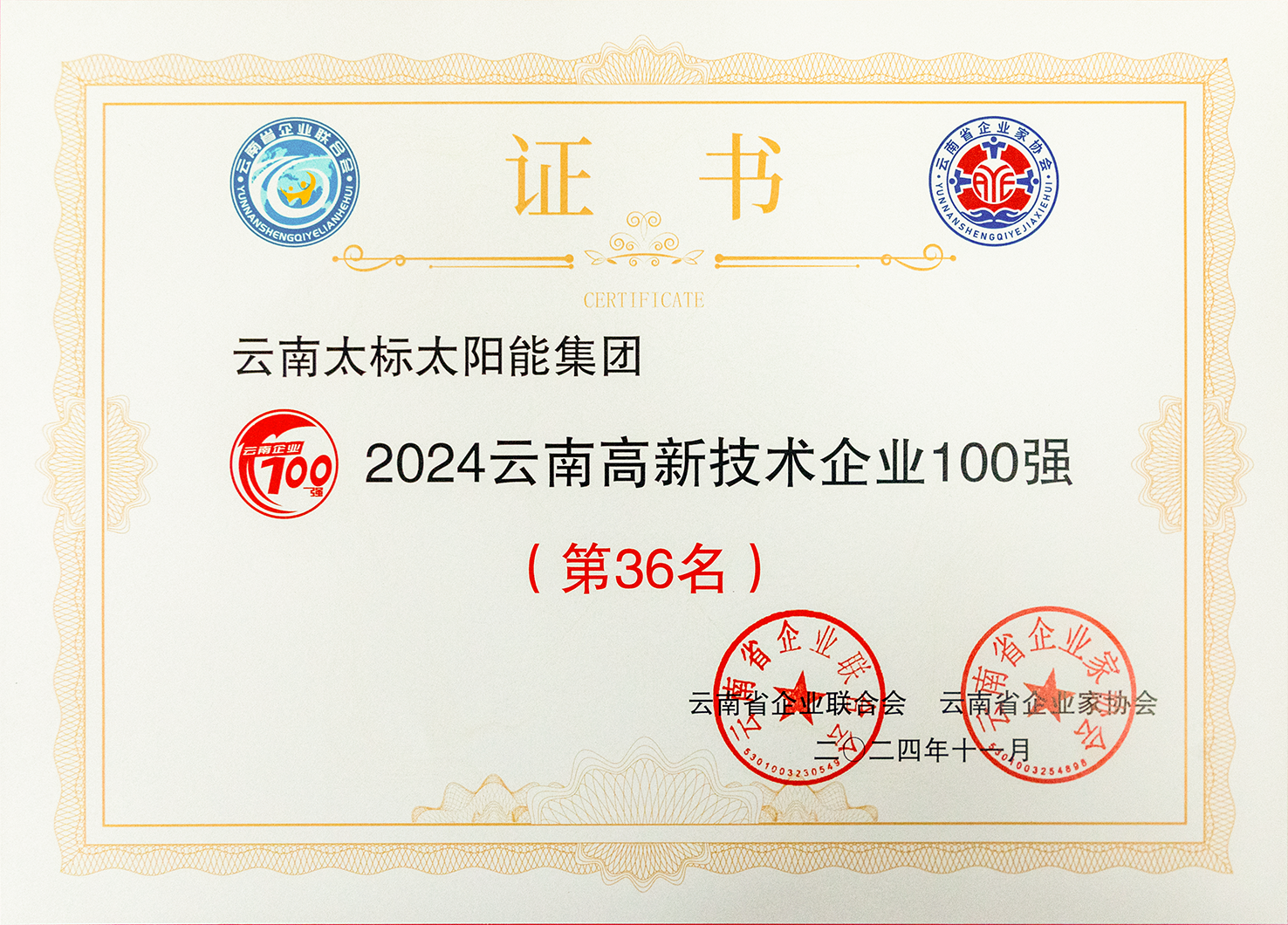2024高新技術企業(yè)100強